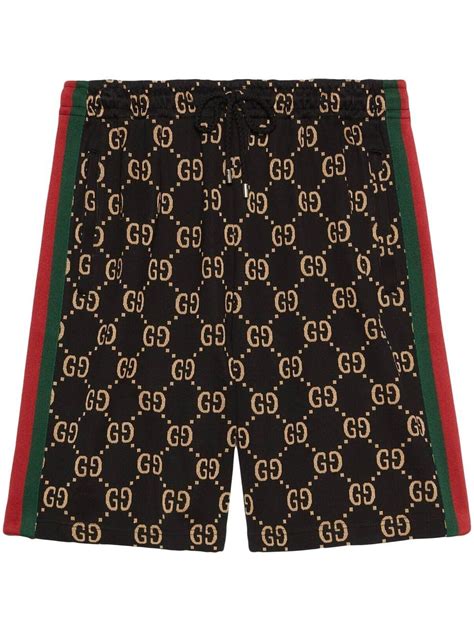 bermuda gucci branca|GG jacquard jersey bermuda short in black .